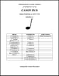 Canon in D Concert Band sheet music cover